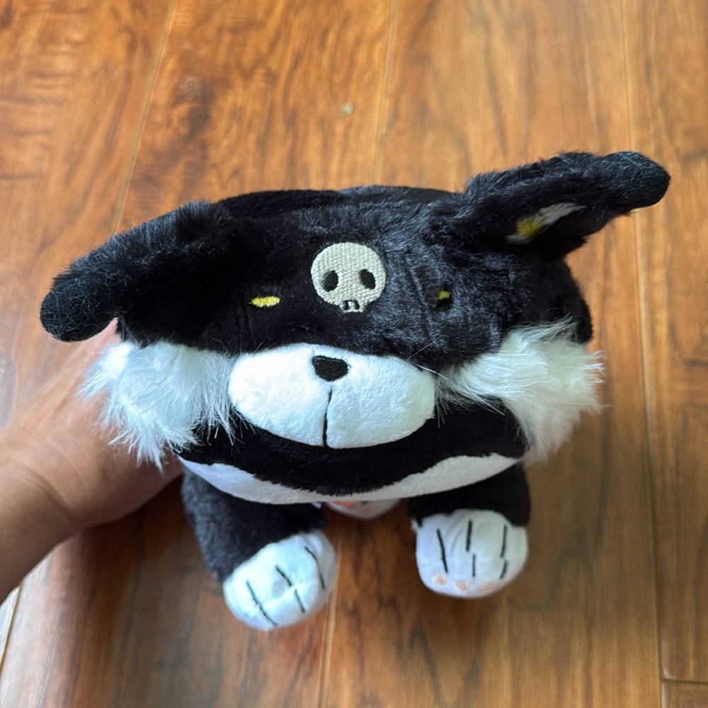 NWOT Hello Kitty Sanrio Kuromi Plush Stuffed Animal 10 Black Kuro White Purple - Picture 3 of 4